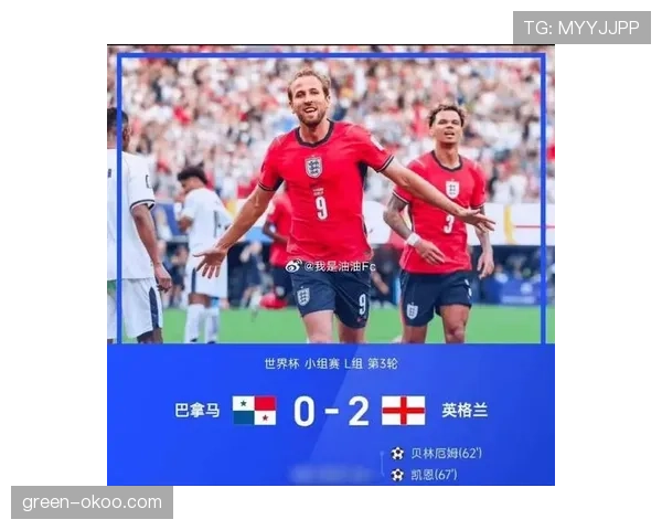 巴拿马0-2英格兰：世界杯L组末轮战报
